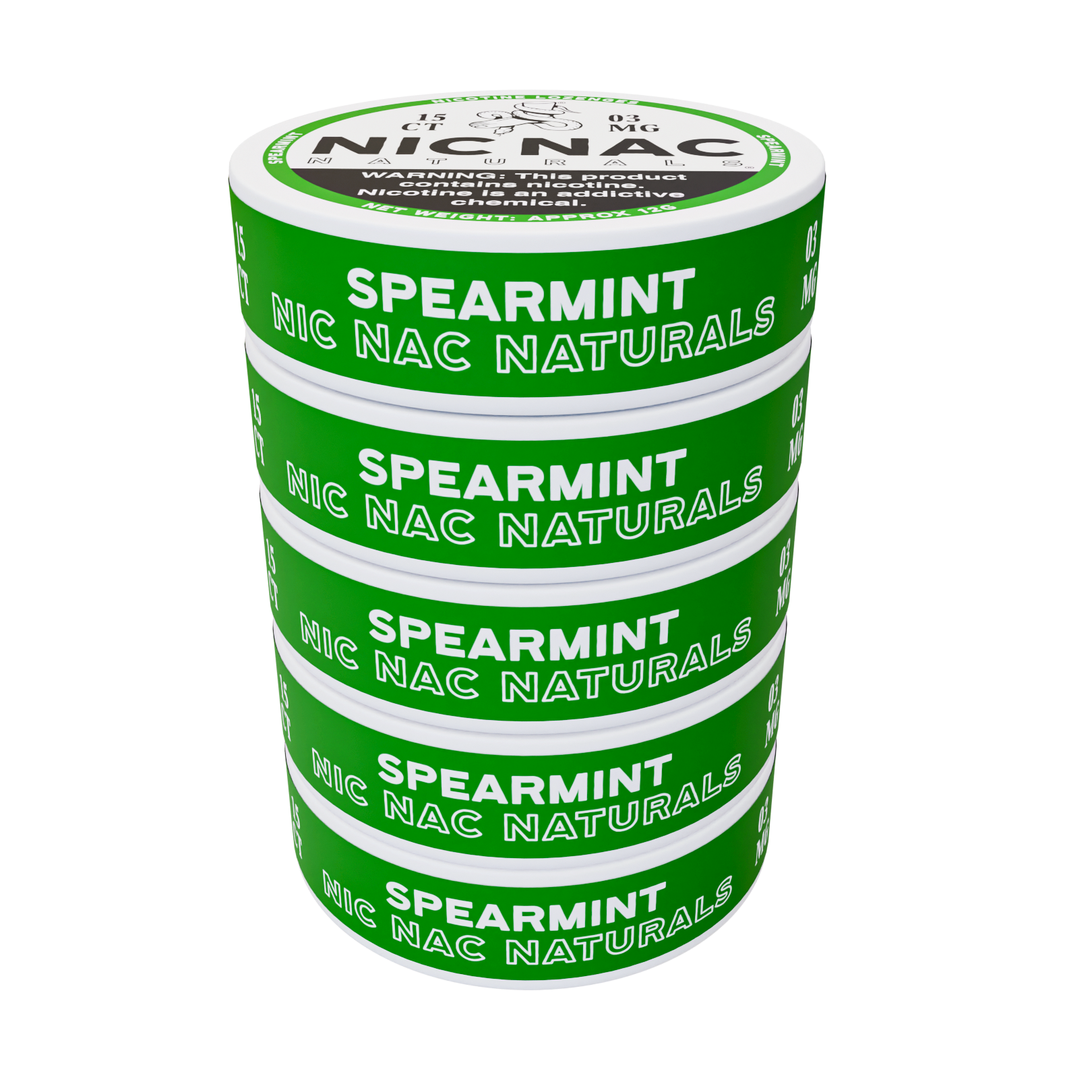 Nic Nac Naturals - Spearmint 5 Pack