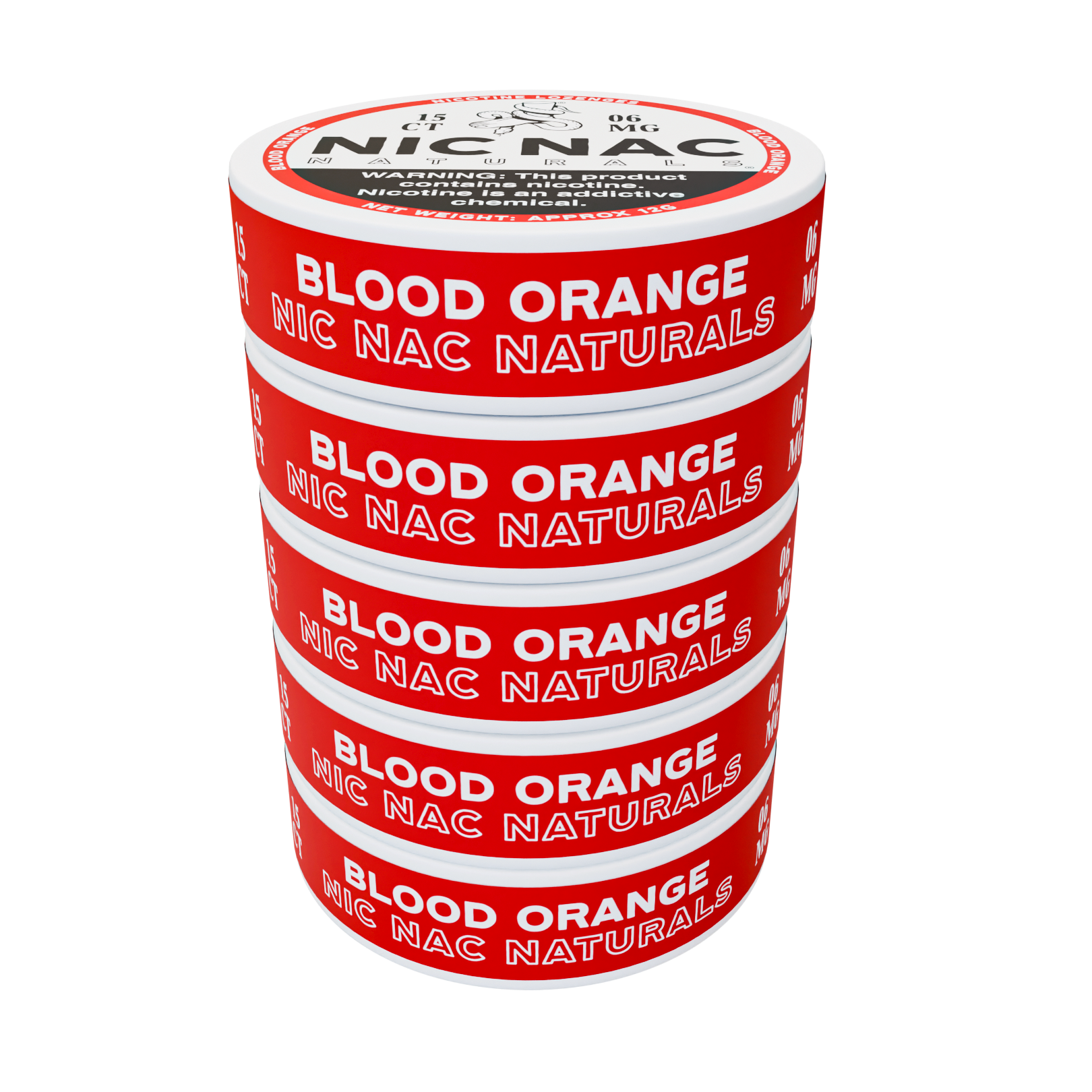 Nic Nac Naturals - Blood Orange 5 Pack